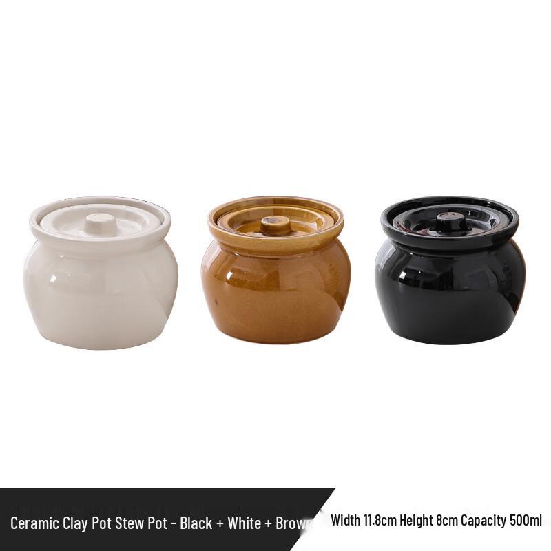 ZISIZ Ceramic Stew Pot with Lid