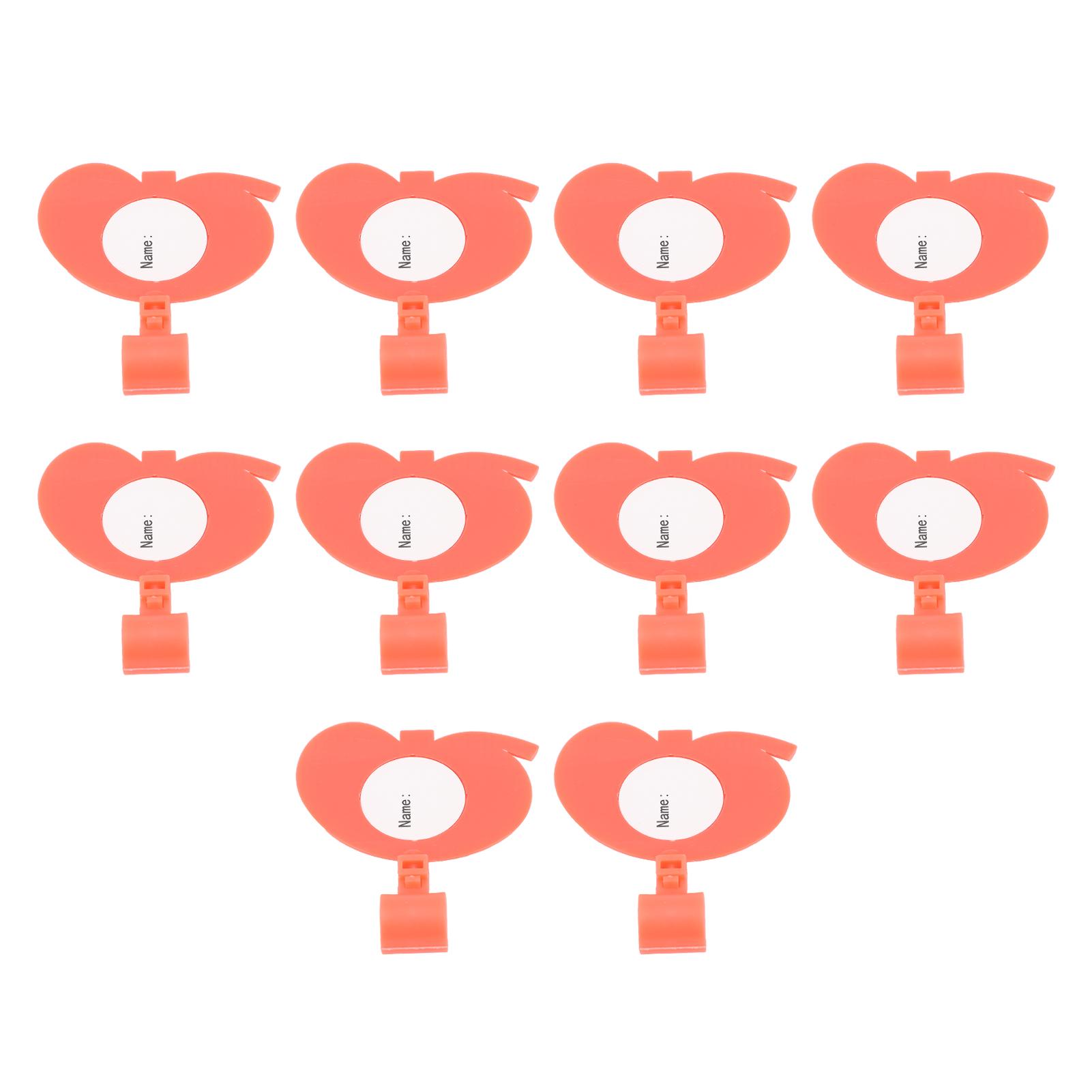 

10 шт. Пластиковый зажим для идентификационной бирки с именем для сменных принадлежностей для трубки стетоскопа