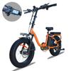 BLUVALL Z01 Foldable Electric Bike, 36V 13Ah Removable Battery, Shimano 7-Speed