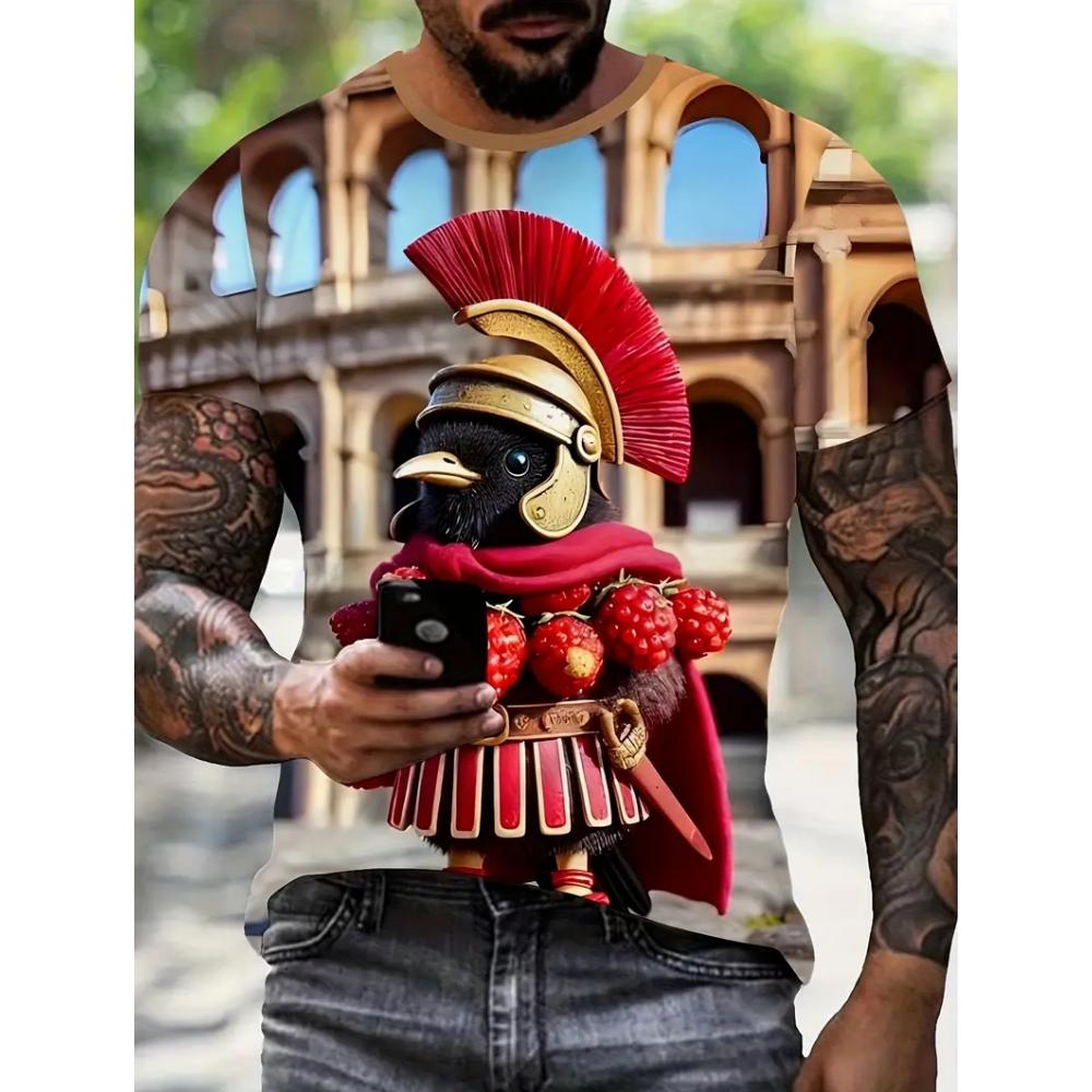 Men's T-Shirt Funny Fruit 3D Print Unisex Short Sleeve Cute Round Neck Pullover Tops Trend Streetwear Comfortable Men's Clothing