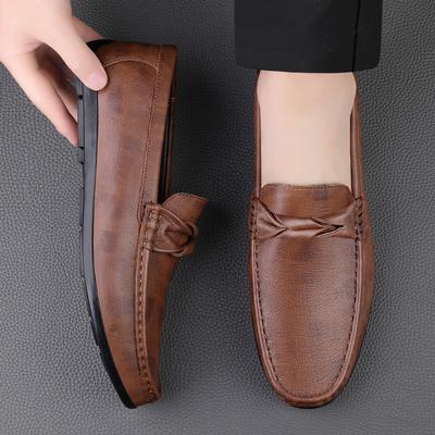 Fashion Genuine Leather Men Casual Shoes Moccasins Breathable Sneakers 2024 New Men Classic Loafers Men Driving Footwear Comfort Flats