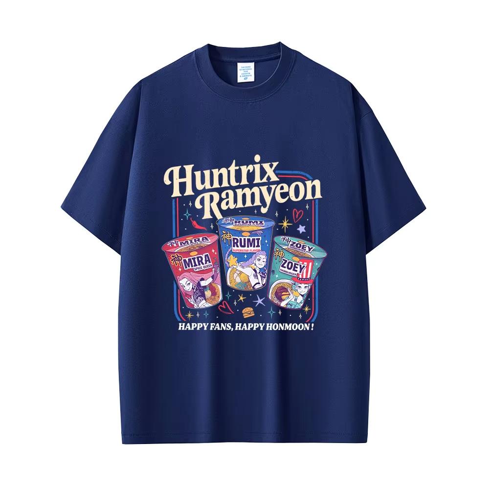 

Hot Sale Kpop Demon Hunters Rumi Mira Zoey Funny Meme Cotton T-shirts Men s Women Cartoon Fashion Trend Streetwear Gift for Fans 4XL