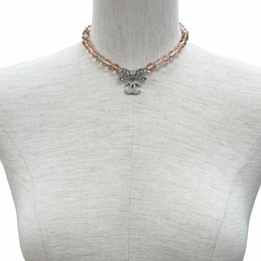 Excellent CHANEL Necklace pink Women B23S Used