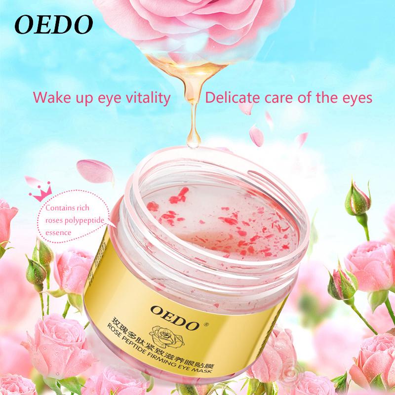 Rose Peptide Firming Eye Mask Remove Dark Circle Moist And Bright Clear Eyes Anti-Puffiness Whitening Eye Care Anti-Aging Cream