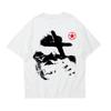 Hip Hop Oversized Top Rock Punk Streetwear Short Sleeve Tshirt Retro Goth Y2k Cotton Tshirt Harajuku Streetwear