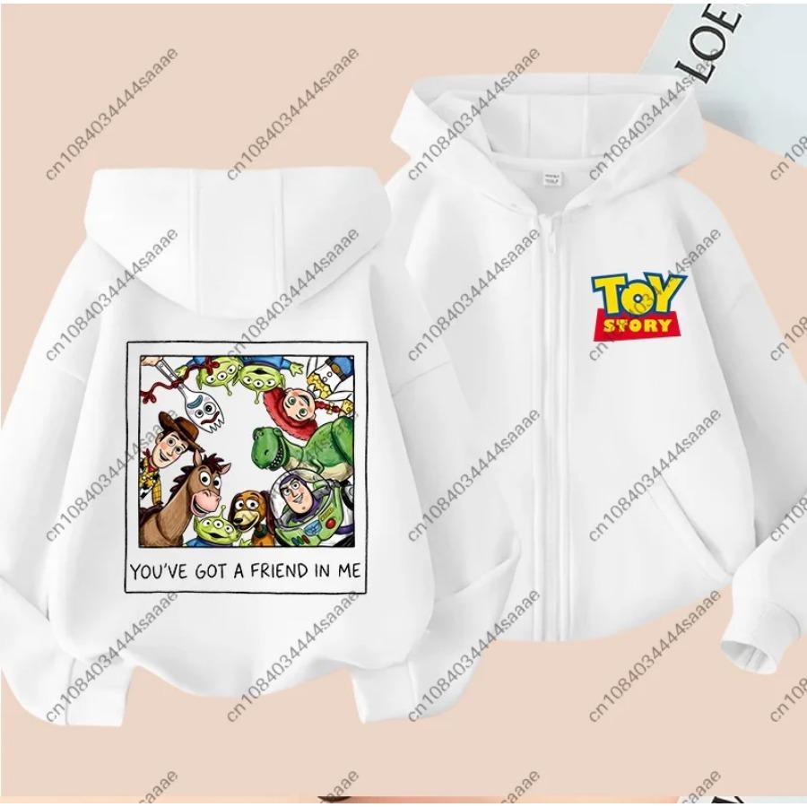 Boys Girls Cartoon Zipper Hooded Jacket Children Outerwear Autumn Grid Print Kids Zip Up Hoodie Front Back Graphic