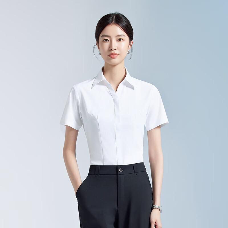 Women's V-Neck Bamboo Fiber Business Shirt