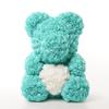 Fiore di schiuma da 40 cm PE Orso di rosa che tiene l'orso del cuore Qixi Regalo di compleanno di San Valentino