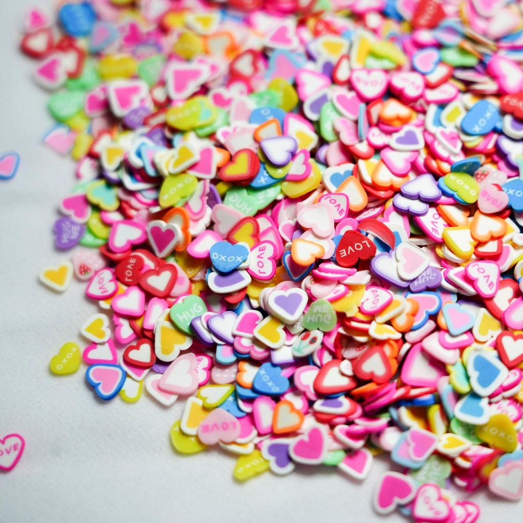 Christmas Polymer Clay Fruit Slices for DIY Nail Art and Crafts.