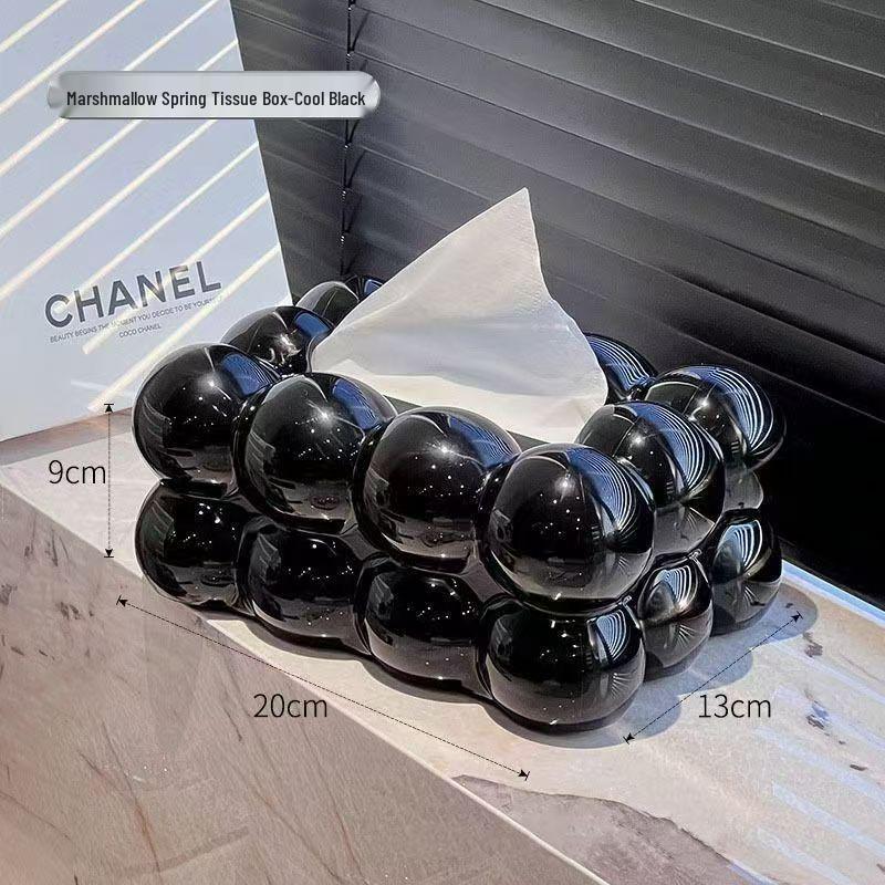 

Creative Cotton Candy Tissue Box: Stylish Drawstring Design for Living Room or Coffee Table.