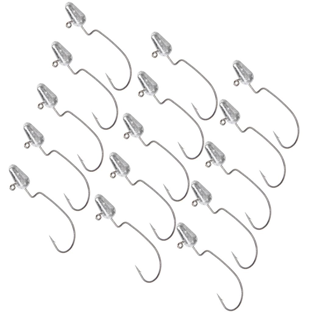 3Bag Crank Heads Hook Artificial Lure Bait Outdoor Sport Fishing Accessories
