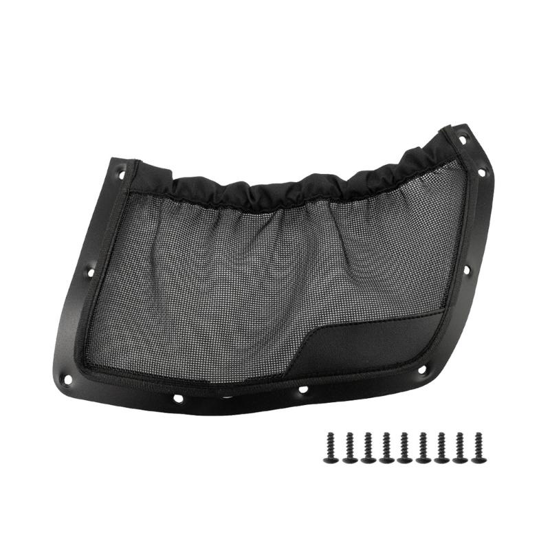 UTV Back Storage Pocket Mesh Holder Bag with Mounting Screws Backrest Storage Net Bag Organizer