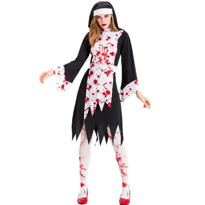 Halloween Horror Bloody Vampire Zombie Costume Bloody Nurse Dress Up Adult Party Orgy Costumes