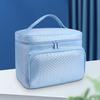 Cosmetic Storage Bag Carrying Handle Waterproof Polyester Lady Accessories Skincare Washing Cosmetic Organizer Pouch for Travel
