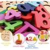 Holzpuzzles Spielzeug für Kinder 3 Jahre Alphabet Zahlen Kinder Montessori Pädagogisches Lernspielzeug abc Buchstaben Vorschulgeschenk