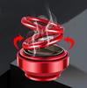 Solar Energy Car Air Freshener Double Ring Rotating Car Aromatherapy Decoration Car Perfume