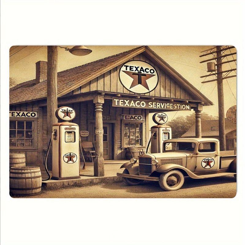 Road Themed Metal Art Sign Garage Wall Decor Interior