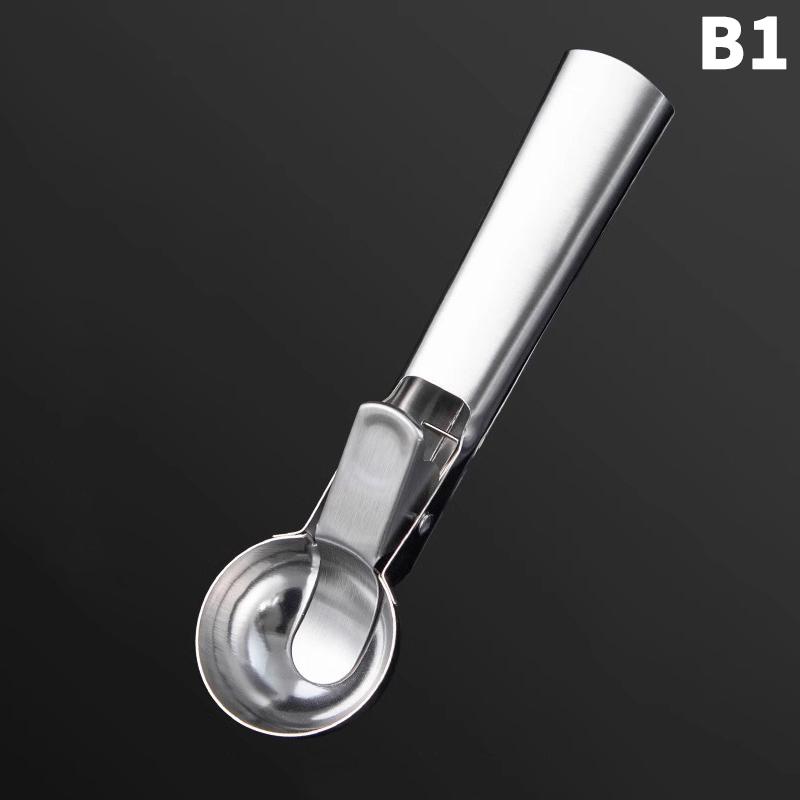 1 Pcs Nonstick Anti-Freeze Ice Cream Scoop Aluminum Alloy Ice Cream Spoon Watermelon Ball Cookie Dough Scoop Ice Cream Tools