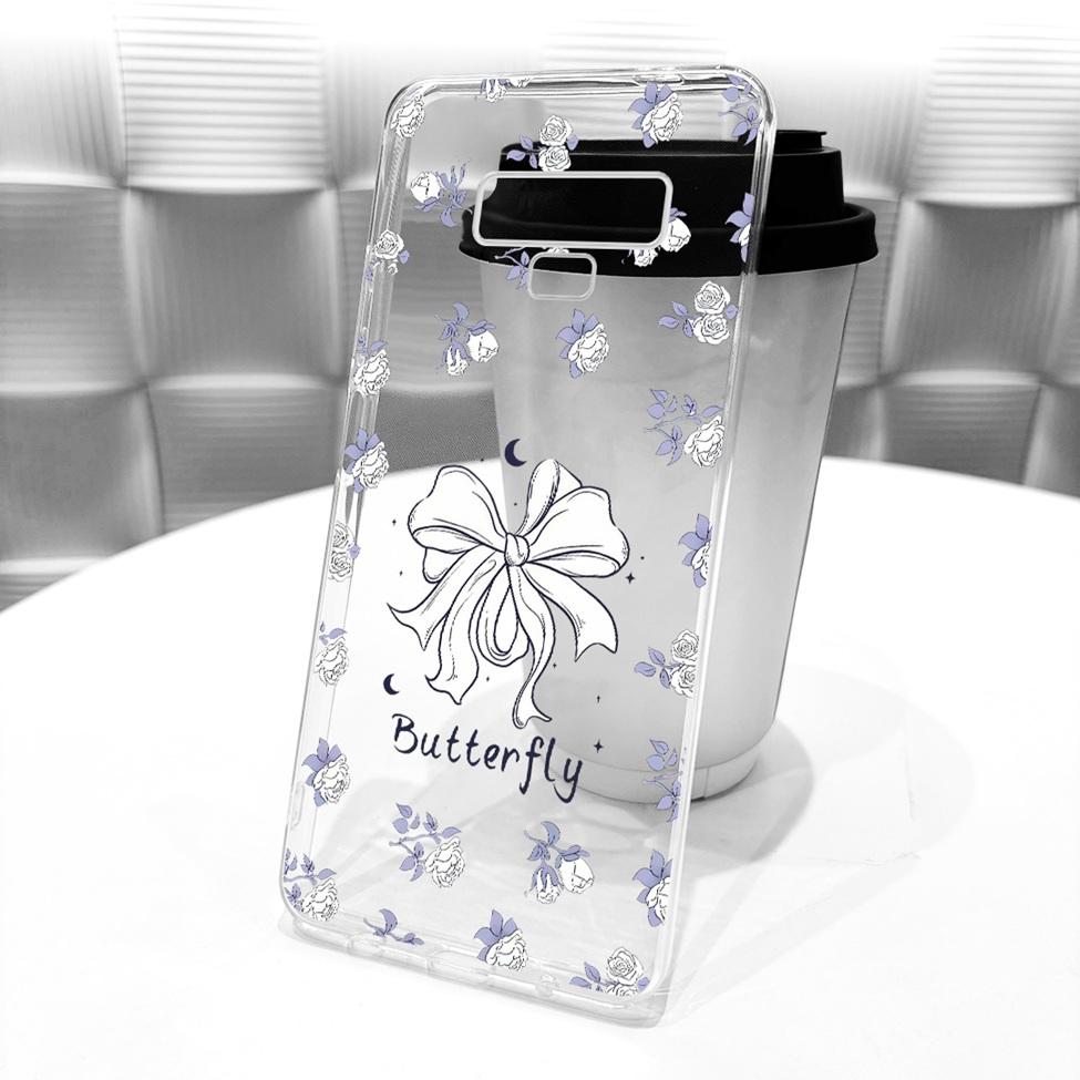 Transparent Cover For Samsung Note9 Case Cute Fashion Butterfly Funny Painted Casing For Samsung Galaxy Note9 SM-N960F SM-N9600