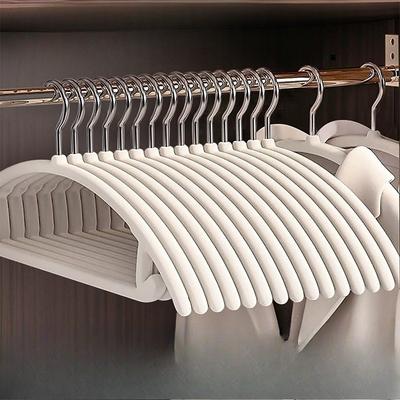 Halfronde Velours Kledingrek, Dik, Lang, Brede Boogvormig Antislip Hangende Kleding Zonder Sporen, Schouderhoek Anti-droogrek