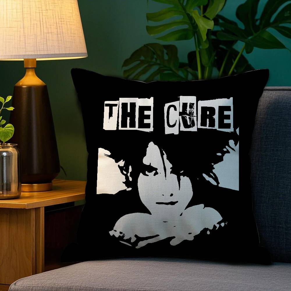 The C-Cure Rock Band Pillow Case Sofa Living Room Bedroom Double-sided Printing Square Cushion Nap Time Cushion Cover