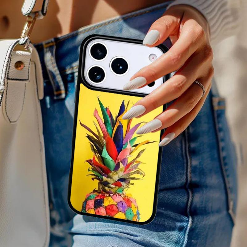 Pineapple Summer Phone Case For iPhone 17 Air 14 15 13 12 Max Cover For Apple 16e 11 Pro Max Plus Coque