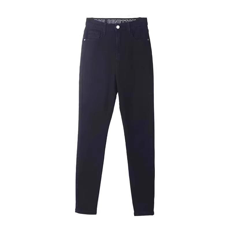 Jeans, New Women's High-waisted Slim-fitting Slim-fitting Autumn and Winter Velvet Extended Pencil Pants