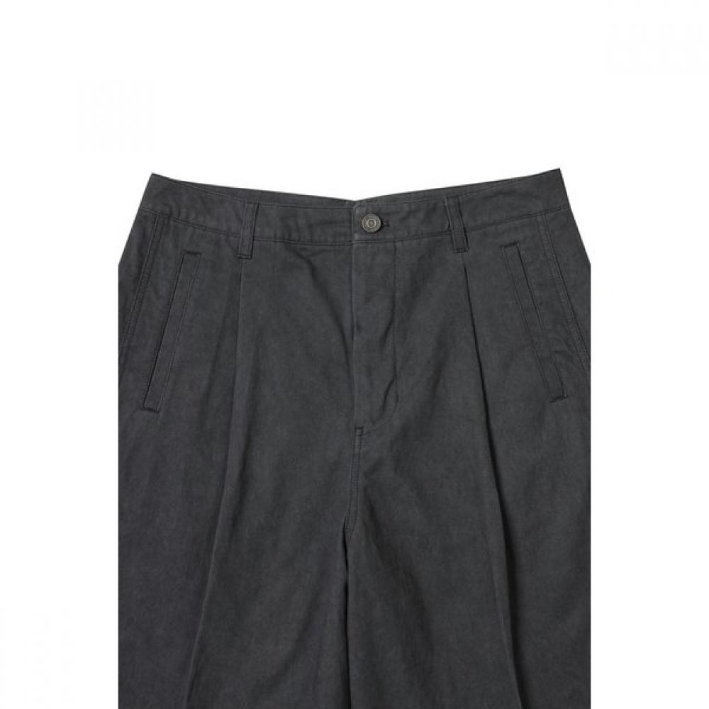 Customellow Gray Dying Cotton Bermuda Shorts Cwpam25375gyd