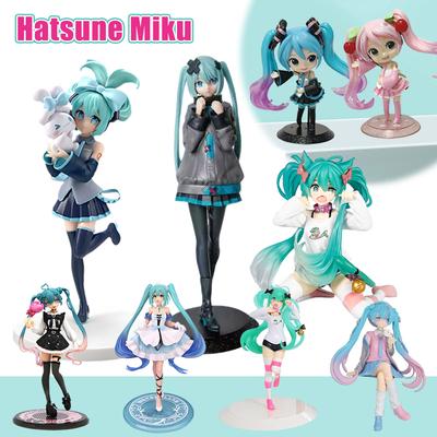 21cm Fille Sexy Miku Figurine Anime Mode Sous-culture Miku Figurine d'Action Cadeau de Noël PVC Modèle de Collection Poupée Jouets