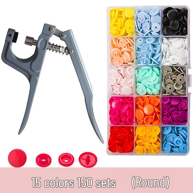 Kit de scule pentru nasturi cu capse: Set Bază Rivet & Perforator pentru Butoni Snap 633/655/831/201