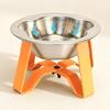 Large Diameter Stainless Steel Cat Bowl Detachable Feeding Bowl Pet High Footed Bowl  Pet Feeding