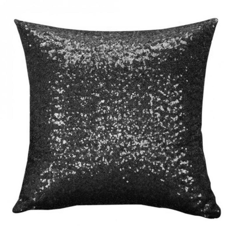 small sequin pillow