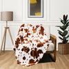 Cow Print Blanket Black White Bed  Throws Soft Couch Warm Small Blankets Plush Gift for Daughter Mom, Bedroom Decor Sofa Cozy