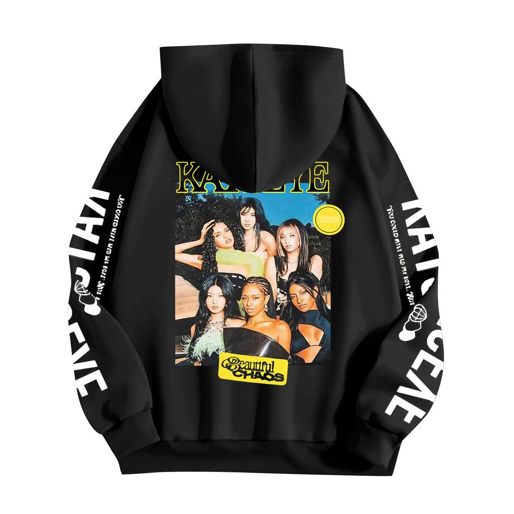 Unisex Fashion Lightweight Long Sleeve Pullover With Pockets Printed Hoodie