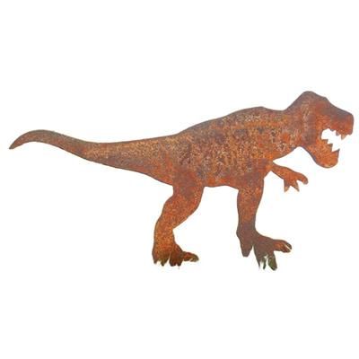 M-Moderní Kovový Vrchol Plotového Sloupku s Dinosaurem, Dinosauři