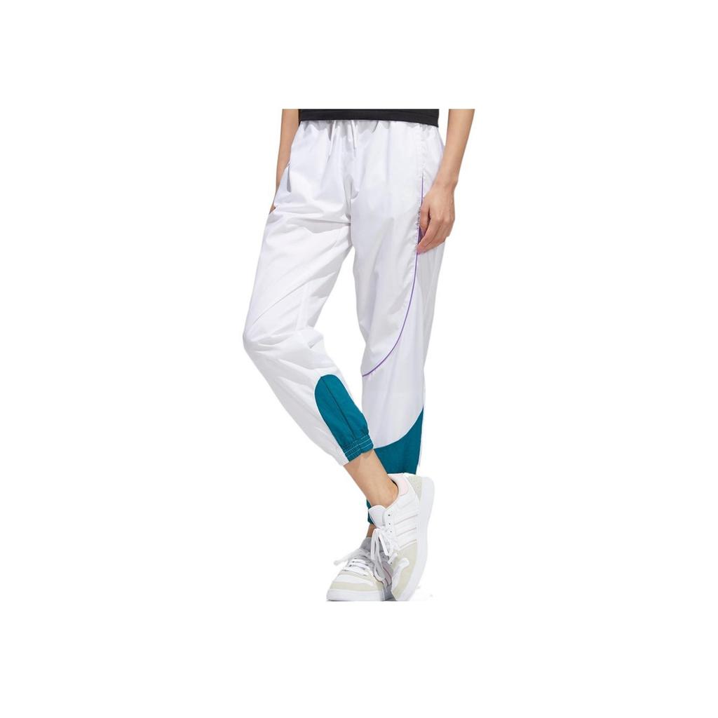 Adidas Neo Contrast Casual Sports Long Pants Women Bottoms White HF7323