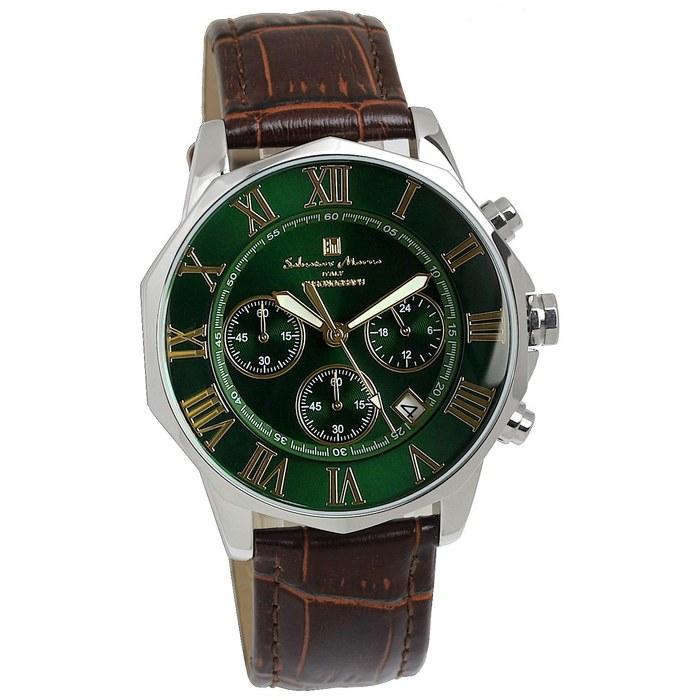 [Salvatore Marra] Watch Green Chronograph 100m Waterproof Men s Business Formal
