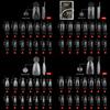 140PCS Matte Surface French Nail Dual Forms Thin Acrylic Nail Tips  French Manicure Tool