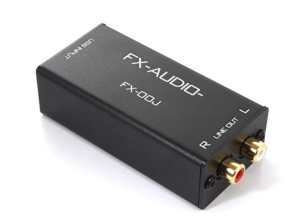 FX-AUDIO- FX-00J USB bus-powered DAC with ESS ES9023P, USB connection with RCA output, Hi-Res compatible