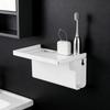 Wall Mounted Electric Toothbrush Holder Strong Adhesive Backing Toothbrush Stand Easy Installation Bathroom Accessory