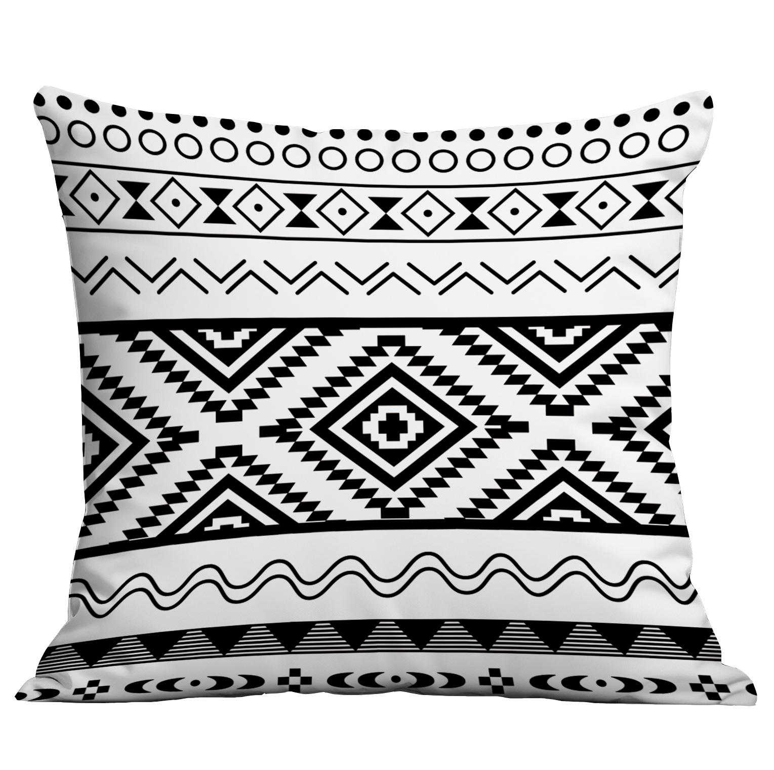 

Этнический Богемный Клетчатый Геометрический Узор Наволочка на Подушку Диванная Подушка Чехол 45 * 45Cm