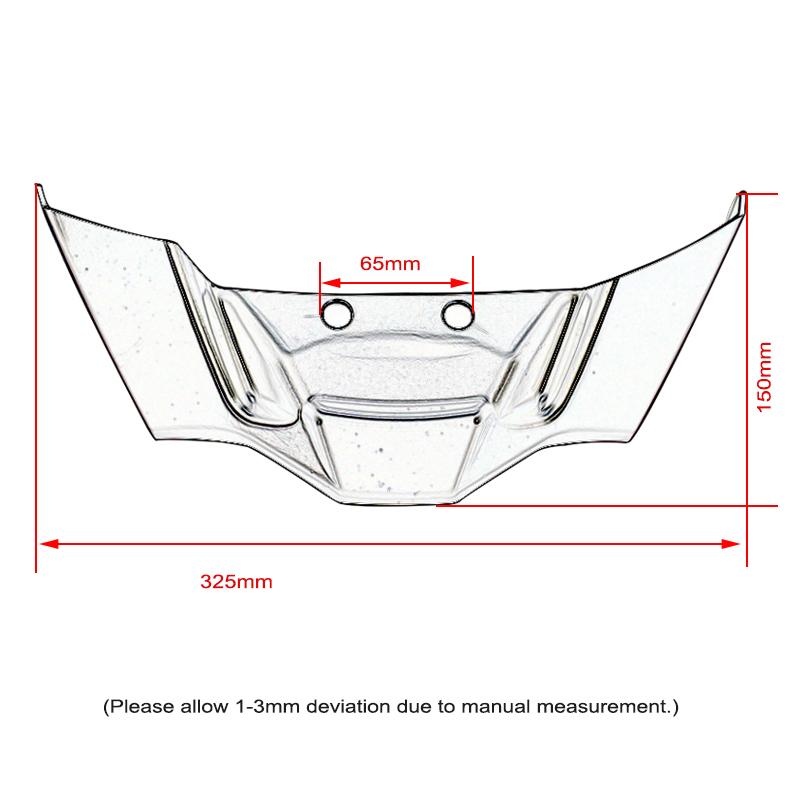 Downforce Naked Front Spoiler Alerones Aerodynamic Wing Deflector For BMW S1000R M1000R S1000 R M1000 R 2021 2022 2023 2024