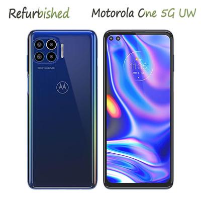 Renoverad Original Motorola One 5G UW XT2075-1 5G 4GB RAM 128GB ROM Mobiltelefon Med 1 SIM