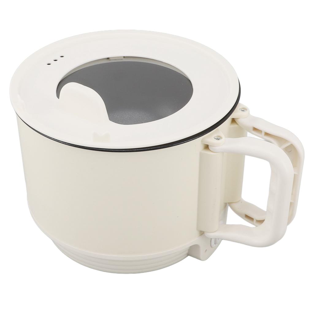 Elektrischer Hot Pot 1,8L 600W 2 Stufen Tragbarer Antihaft-Mini-Multifunktionskocher mit Griff für