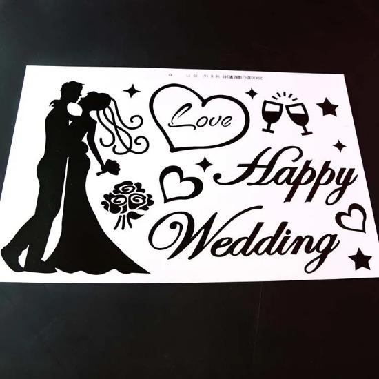 Bobo Ball Sticker Happy Birthday Clear Bubble Balloon Accessories Wedding Party Decoration Baby Shower Valentine's Day Favors