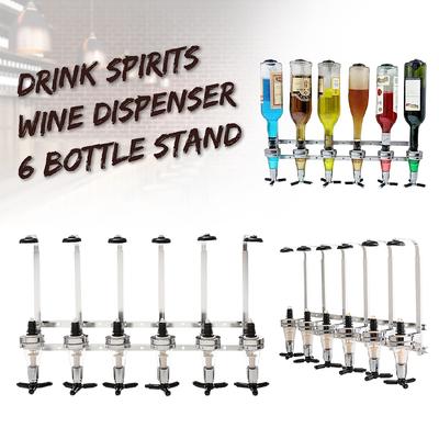 Support mural pour distributeur de boissons (6 bouteilles) - Porte-bouteilles