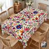 1 Piece Of Mexican-Style Tablecloth, Cinco De Mayo Party Decoration, Mexican Cinco De Mayo Decorative Tablecloth With Bright And Colorful Floral And B