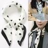 New Women Silk Printed Design Scarf For Women Fashion Neck Tie Hand Bag Foulard Wrist Kerchief Shawl Wraps Hajib Silk Scarves