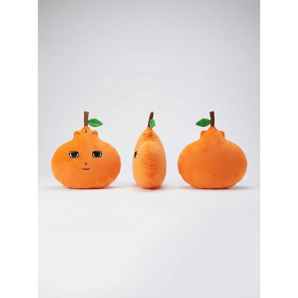 Ugly orange emoji throw pillow plush cushion home 40*40
