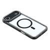 For iPhone Air Case Compatible with MagSafe Sparkling Rhinestone Decor TPU+PC Clear Phone Back Cover